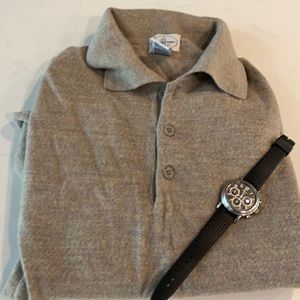 Mens Italian mention wool sweater